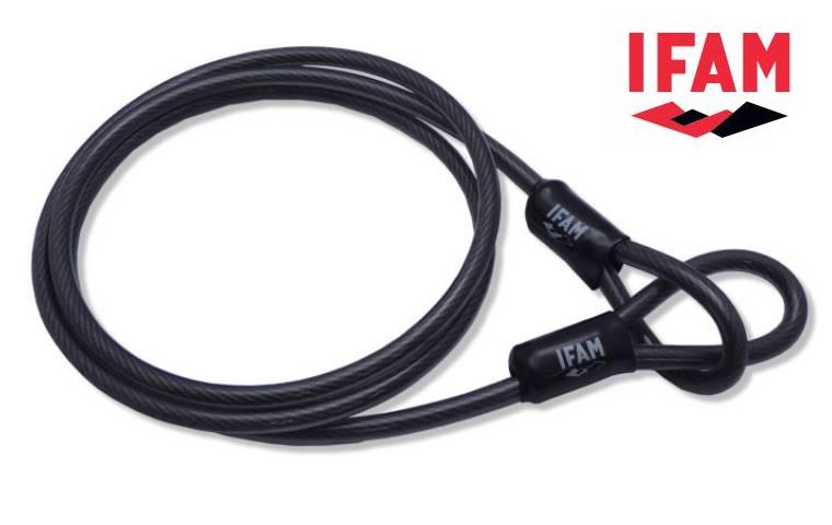 Antivol cable XL200 IFAM Longueur 2 metres pour velo moto terrasse