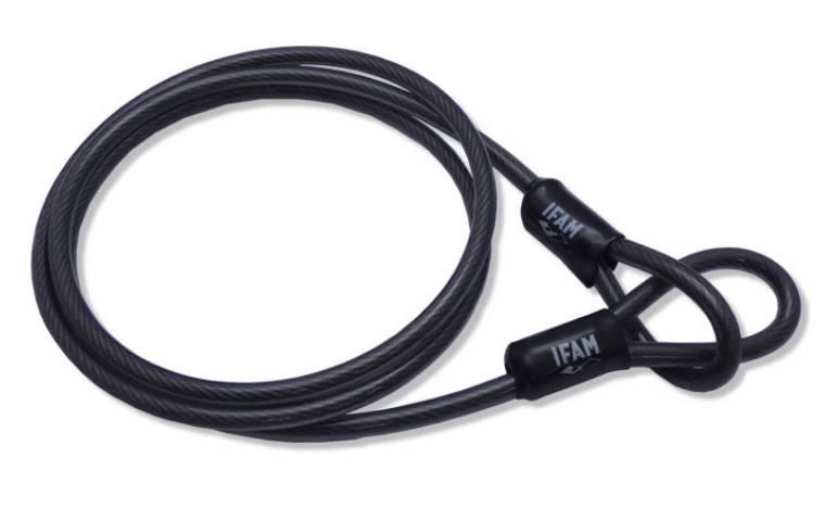 Cable antivol - Cable antivol velo - Câble antivol - Cable antivol terrasse  - Antivol cable - Cable acier 10mm - Câble de sécurité - 2.5 m (2500mm) :  : Sports et Loisirs