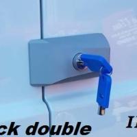 Antivol pour vehicule utilitaire et ambulance imc 2333 2321 verrou fuyant 1