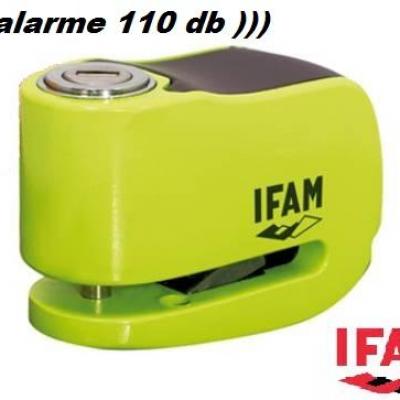 Bloc disque storm mini alarme sonore haute securite ifam pour moto et scooter 2 roues copie 2