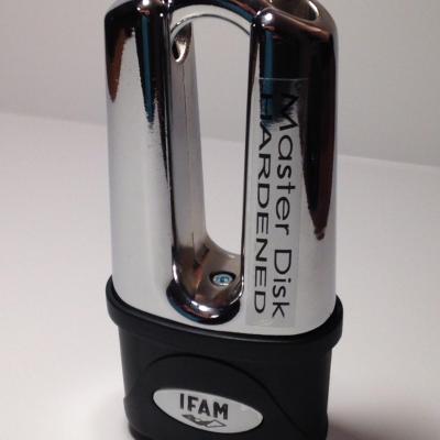 Bloque disque antivol moto cadenas master disk ifam