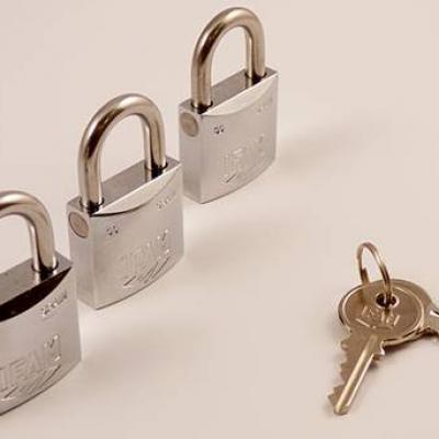 Cadenas Clé 304 Inox,50mm Exterieur Gros Antivol Etanche Cadenas mit 4  Clef,Securite Solide Resistant