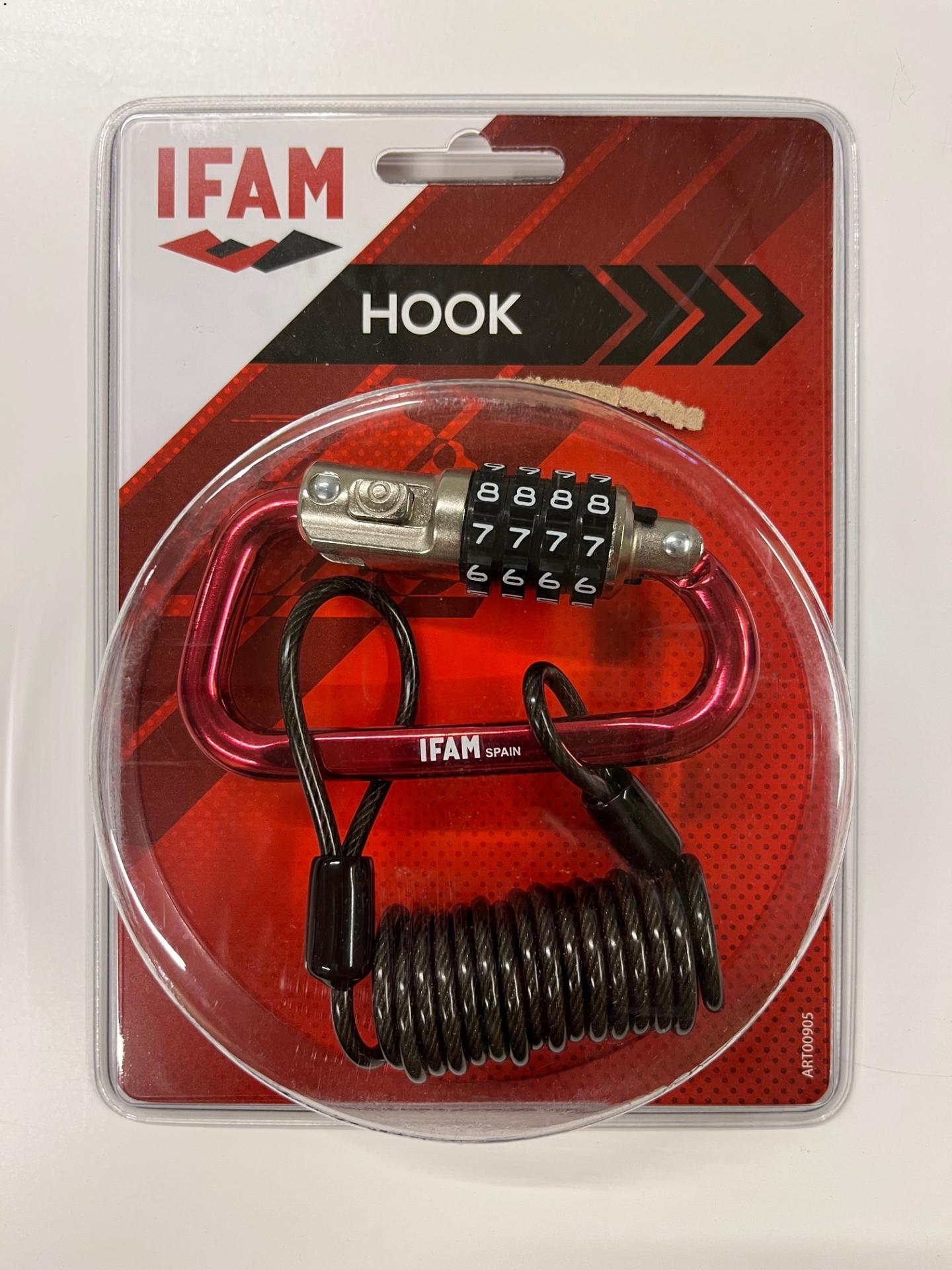 Cadenas manille a code avec cable hook ifam 1
