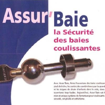 Assur-baie, Antivol pour fenêtres et baies coulissantes (chromé mat)