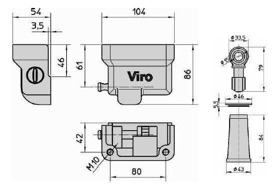 Dimensions sabot viro condor