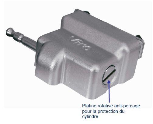 Sabots/Serrures pour rideaux metal