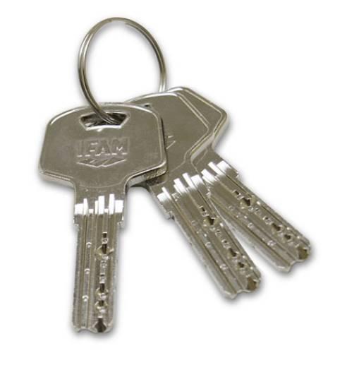 Cles du cadenas blinde haute securite ifam huno 80