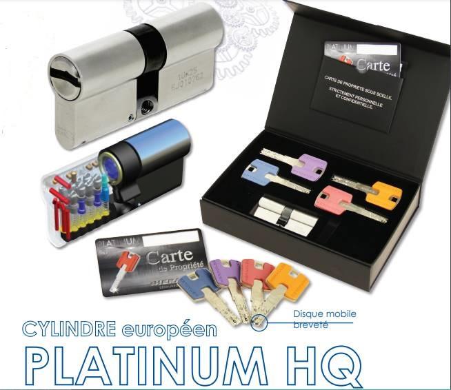 Cylindre haute securite platinium hq heracles