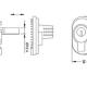 Dimension du verrou de pontet gunlock ifam pour fusil de chasse carabine pistolet arme a feu ou a gaz