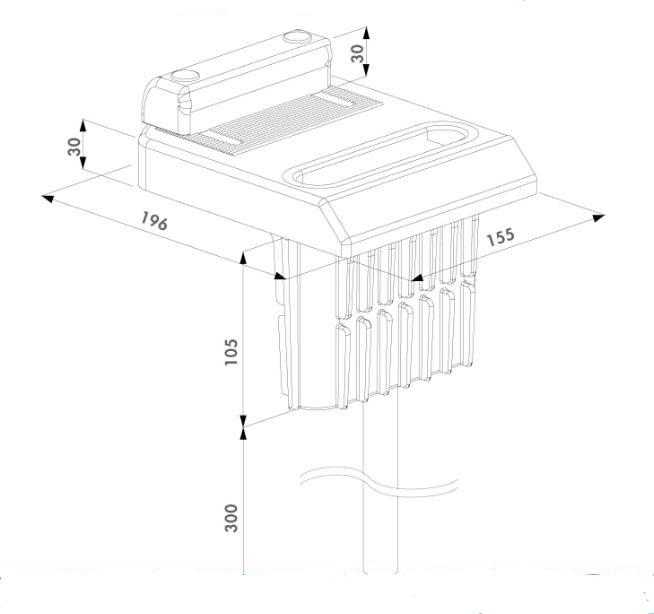 Sabot de sol excentre réglable LOCINOX OGS pour portail