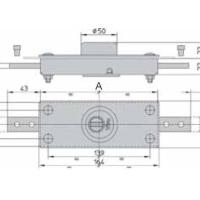 Dimensions serrure pour rideaux metalliques viro 8271