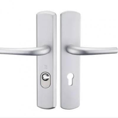 Ensemble double poignee bequille de securite blindee et renforcee pour porte bois et acier copie