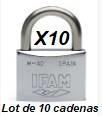 Lot de 10 Cadenas INOX M-30 Marine IFAM.