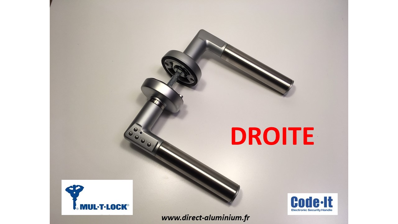 Poignee bequille a code mul t lock code it droite 