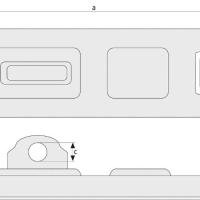 Porte cadenas abus granit 130 180 dimensions