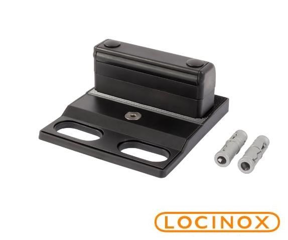 Sabot de sol réglable LOCINOX EGS pour portail et grille