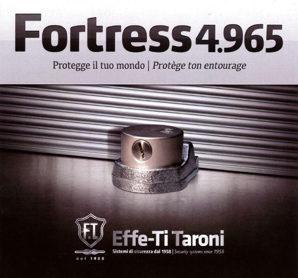 Sabot ft taroni fortress 4965 pour rideau metallique et porte de garage