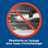 Serrure 3 points pour rideaux metalliques portes de garage viro 8201