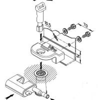Serrure antivo pour portes de garage basculantes debordantes viro 696