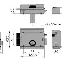 Serrure electrique viro v8992 v97 droite 12 volts dimensions