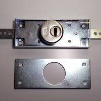 Serrure pour rideaux roulants metalliques, grilles acier, Viro 8271