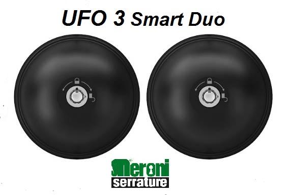Serrure Antivol MERONI UFO3 Smart Duo Noir Pour Utilitaire - Fermeture Manuelle Et Automatique