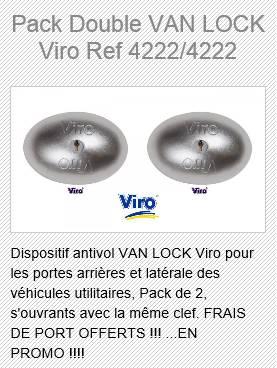 Double Antivol utilitaire Viro Van Lock 4222