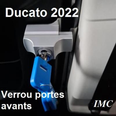 Serrure interieure à clé pour porte avant du camping-car NOUVEAU Fiat Ducato  2022, IMC 2361 (2 serrures)
