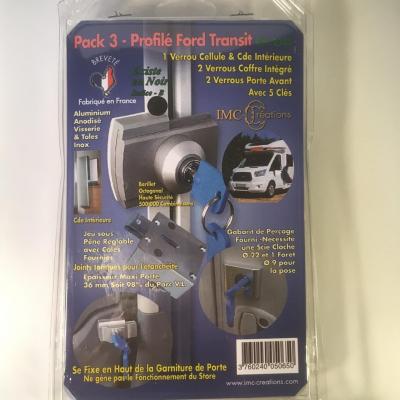 Verrou imc 2344 serrure antivol pour camping car profile ford transit