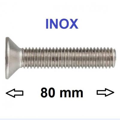 Vis INOX CHC M8X80 6 pans creux pour verrou IMC Création.