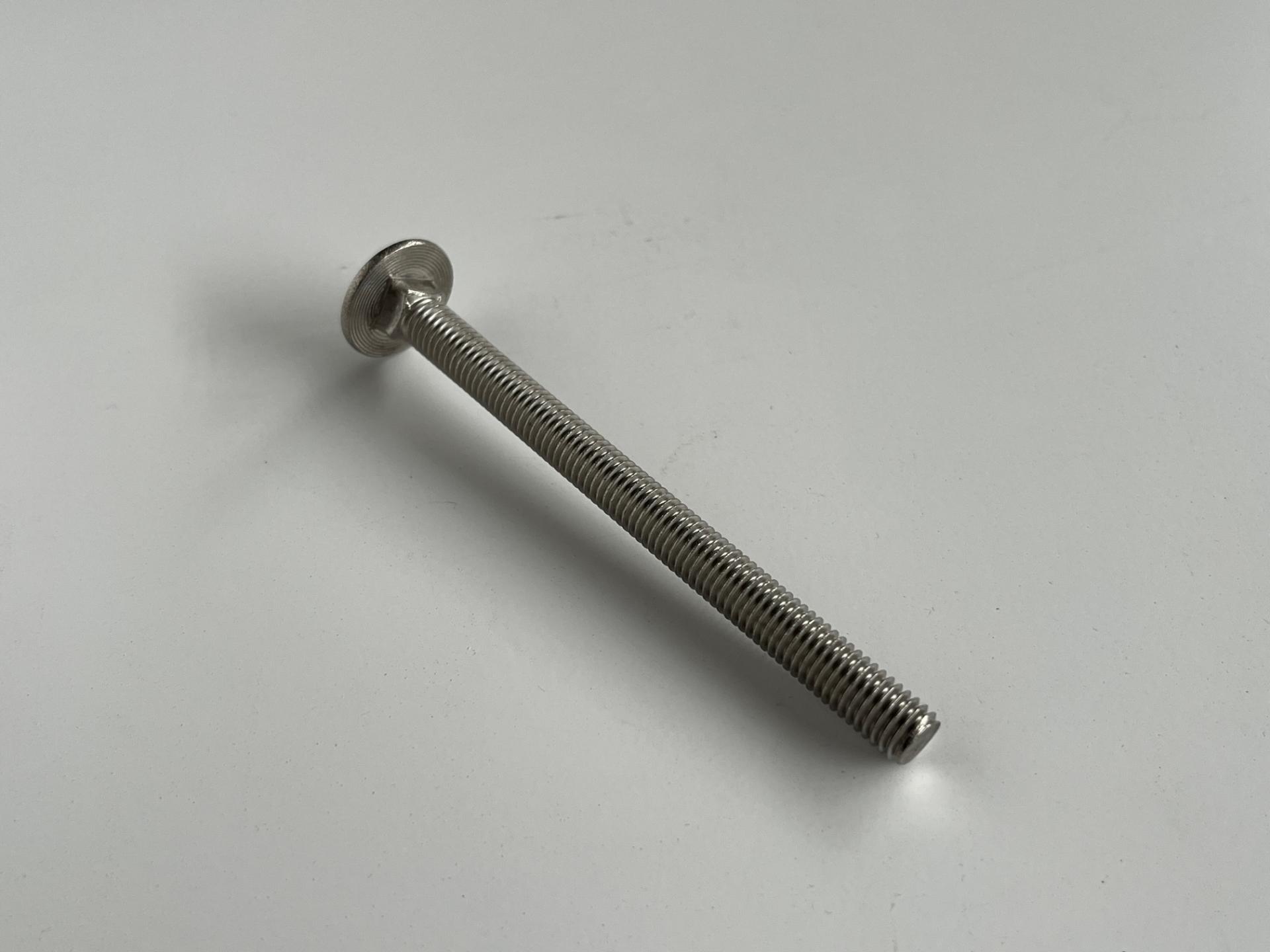 Vis inox trcc m8x100 tete ronde collet carre pour verrou et serrures imc creation